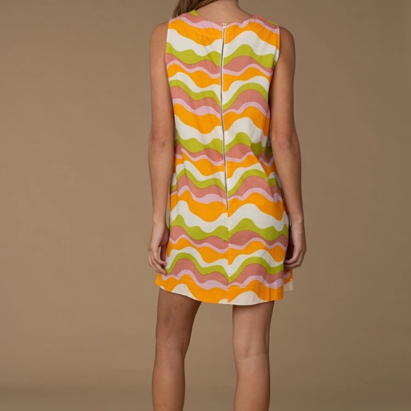 Elizabeth James The Label Ellie Dress in Tidal size Medium - Picture 2 of 8